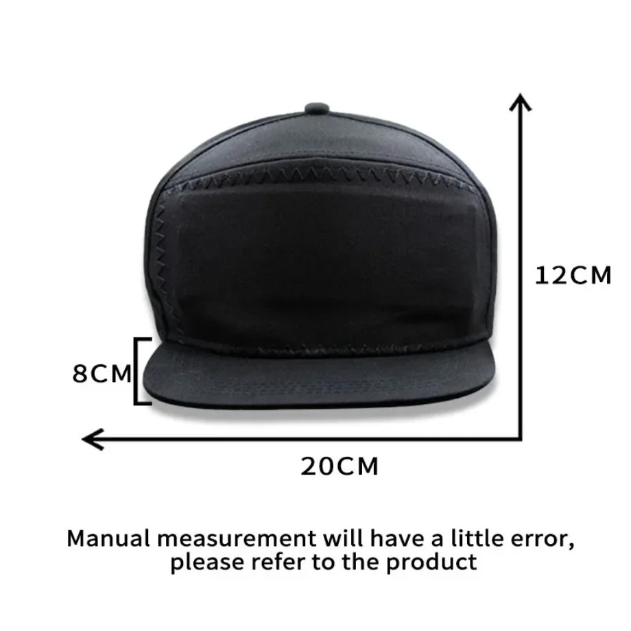2 LED Glowing Hat Your Personalizable LED Matrix Scrolling Text Display