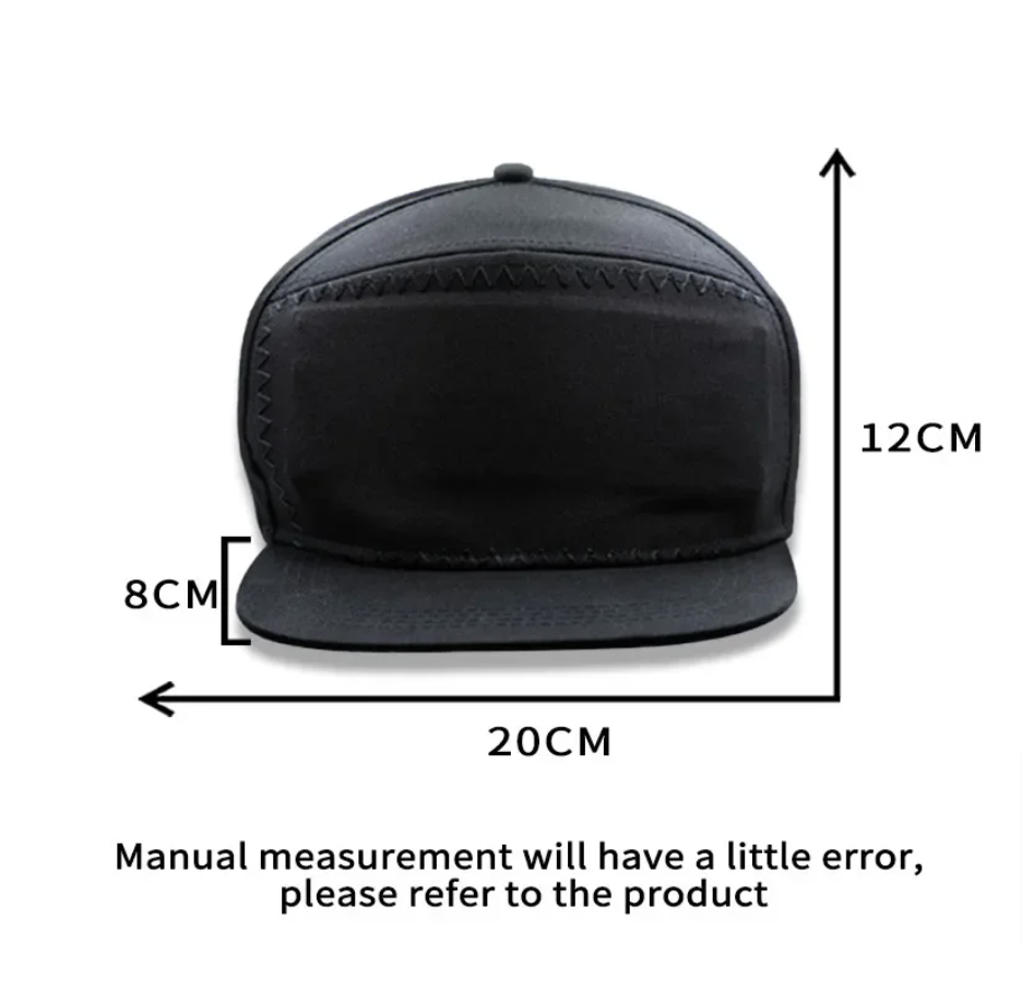 2 LED Glowing Hat Your Personalizable LED Matrix Scrolling Text Display